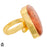 Size 6.5 - Size 8 Ring Sunstone 24K Gold Plated Ring GPR1295