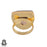 Size 8.5 - Size 10 Ring Scenic Agate 24K Gold Plated Ring GPR974