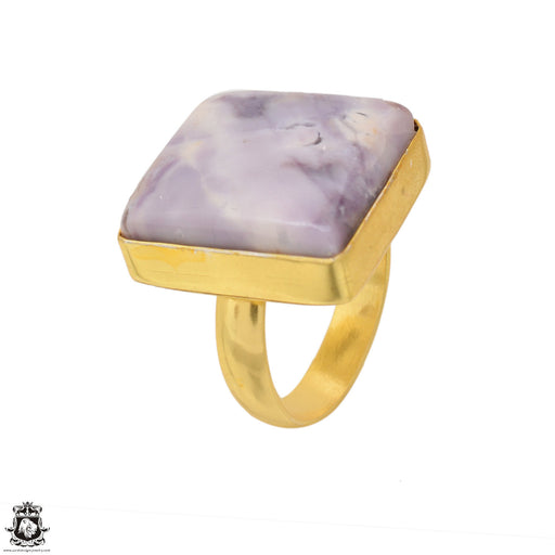 Size 8.5 - Size 10 Ring Morado Opal 24K Gold Plated Ring GPR1606