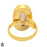Size 10.5 - Size 12 Ring Laguna Lace Agate 24K Gold Plated Ring GPR1352