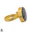 Size 9.5 - Size 11 Ring Pietersite 24K Gold Plated Ring GPR1447