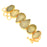 Prehnite Gold Plated Bracelet GB35