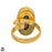 Size 8.5 - Size 10 Ring Zebra Dolomite 24K Gold Plated Ring GPR1526