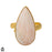 Size 8.5 - Size 10 Ring Scolecite 24K Gold Plated Ring GPR1567