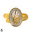 Size 7.5 - Size 9 Ring Tourmalated Quartz 24K Gold Plated Ring GPR1693