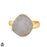 Size 10.5 - Size 12 Ring Moonstone 24K Gold Plated Ring GPR1768