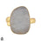 Size 10.5 - Size 12 Adjustable Moonstone 24K Gold Plated Ring GPR1774