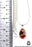 Fire Opal 925 Sterling Silver Pendant & Chain O53