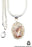 Fire Opal 925 Sterling Silver Pendant & Chain O64
