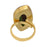 Size 8.5 - Size 10 Ring Boulder Chrysoprase 24K Gold Plated Ring GPR1137