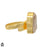 Size 6.5 - Size 8 Ring Desert Druzy 24K Gold Plated Ring GPR1186