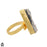 Size 7.5 - Size 9 Ring Desert Druzy 24K Gold Plated Ring GPR1189