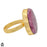 Size 10.5 - Size 12 Ring Ruby Zoisite 24K Gold Plated Ring GPR1212