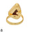 Size 8.5 - Size 10 Ring Rhodonite 24K Gold Plated Ring GPR1238
