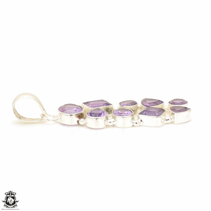 Lavender Amethyst Pendant & Chain P7662