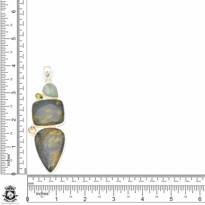 Eclipse Stone Pendant & Chain P7666