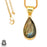 Faceted Labradorite 24K Gold Plated Pendant  GPH120