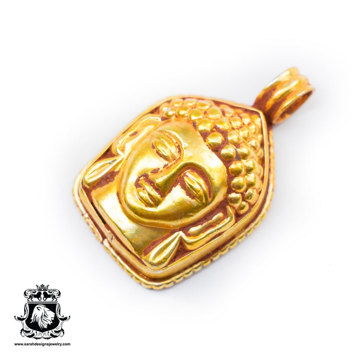 Gautama Buddha Pendant 4mm Snake Chain N50