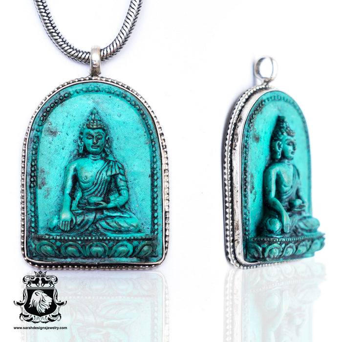 Gautama Buddha Pendant 4mm Snake Chain N51