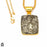 Pyrite 24K Gold Plated Pendant  GPH245