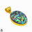 Abalone Shell 24K Gold Plated Pendant  GPH261