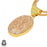 Fossilized Coral 24K Gold Plated Pendant  GPH325