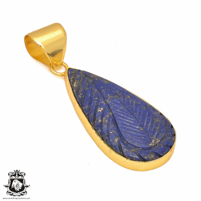 Lapis Lazuli 24K Gold Plated Pendant  GPH350