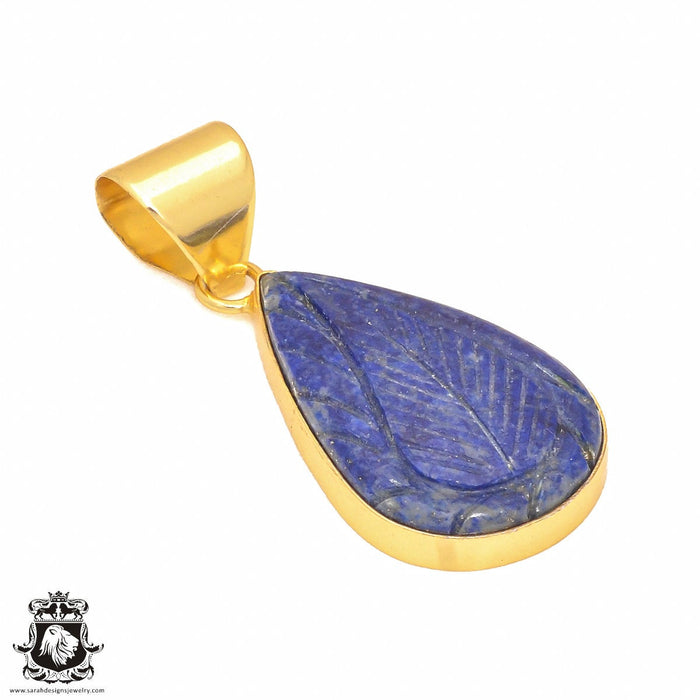 Lapis Lazuli 24K Gold Plated Pendant  GPH351