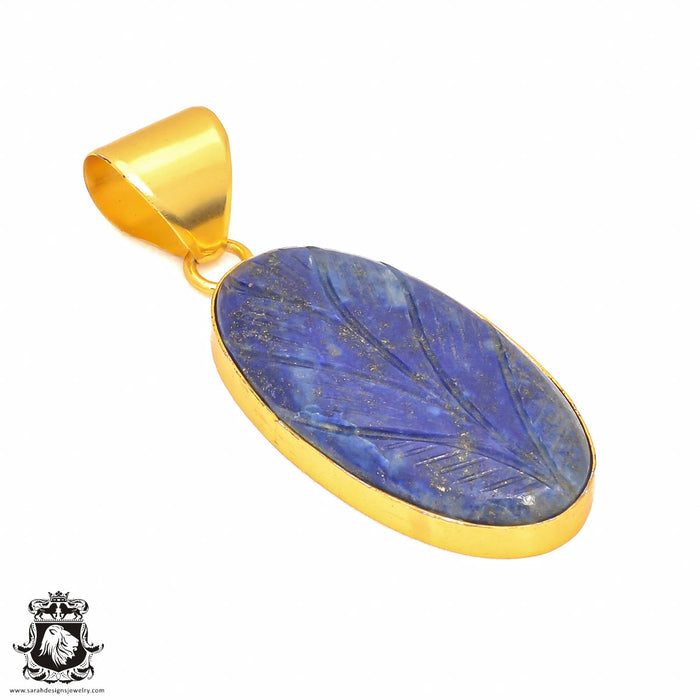 Lapis Lazuli 24K Gold Plated Pendant  GPH353