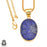 Lapis Lazuli 24K Gold Plated Pendant  GPH357