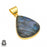 Blue Labradorite 24K Gold Plated Pendant  GPH419