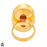 Size 6.5 - Size 8 Ring Sunstone 24K Gold Plated Ring GPR1312