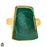 Size 7.5 - Size 9 Ring Canadian Malachite Stalactite 24K Gold Plated Ring GPR1332
