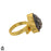 Size 10.5 - Size 12 Ring Desert Druzy 24K Gold Plated Ring GPR1597