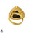 Size 7.5 - Size 9 Ring Dragon Blood Stone 24K Gold Plated Ring GPR1633