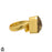 Size 6.5 - Size 8 Adjustable Rutile Quartz 24K Gold Plated Ring GPR1666