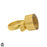 Size 7.5 - Size 9 Ring Green Amethyst Prasiolite 24K Gold Plated Ring GPR1669