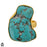 Size 6.5 - Size 8 Ring Tibetan Turquoise Nugget 24K Gold Plated Ring GPR1382