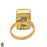 Size 8.5 - Size 10 Ring Tourmalated Quartz 24K Gold Plated Ring GPR1507