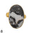 Size 9.5 - Size 11 Ring Zebra Dolomite 24K Gold Plated Ring GPR1517
