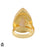 Size 7.5 - Size 9 Ring Selenite 24K Gold Plated Ring GPR1746