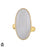 Size 6.5 - Size 8 Ring Moonstone 24K Gold Plated Ring GPR1755