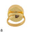 Size 7 - Size 10 Ring Shiva Shell 24K Gold Plated Ring GPR1786