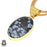 Snowflake Obsidian 24K Gold Plated Pendant  GPH75