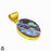 Abalone Shell 24K Gold Plated Pendant  GPH260