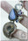Labradorite Ammonite 925 Sterling Silver Pendant 4mm Snake Chain P963
