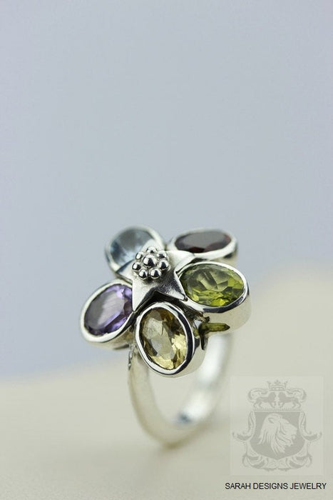 Size 6 Peridot Sterling Silver Ring r81