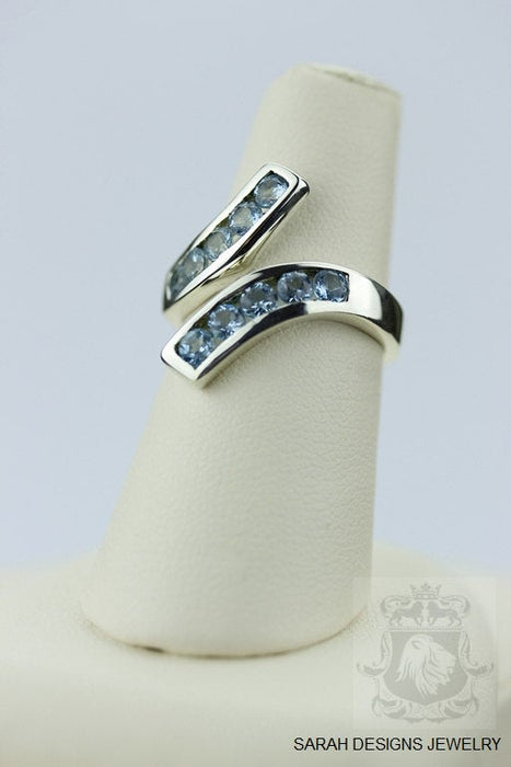 Size 6 Aquamarine Sterling Silver Ring R155
