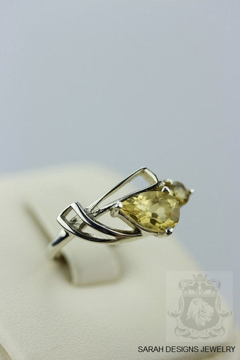 Size 5.5 Citrine Sterling Silver Ring r332