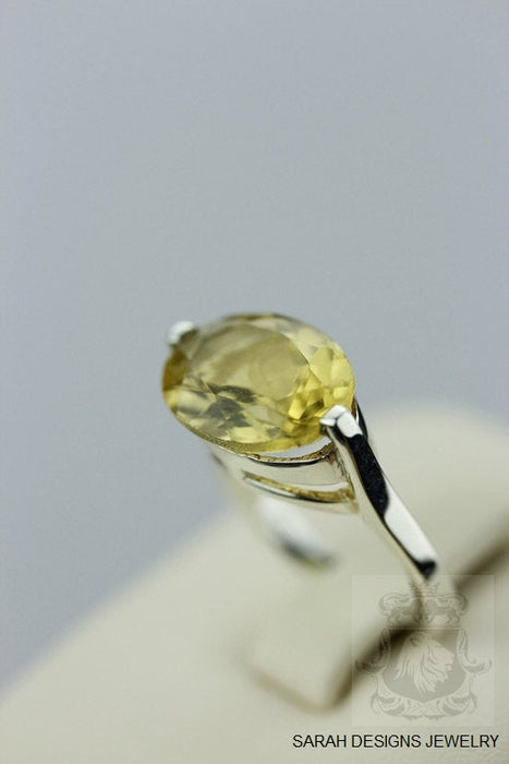 Size 4.5 Citrine Sterling Silver Ring R336